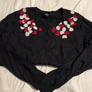 Disney Bundle: Nemo dress, Minnie blouse, Minnie cardigan.